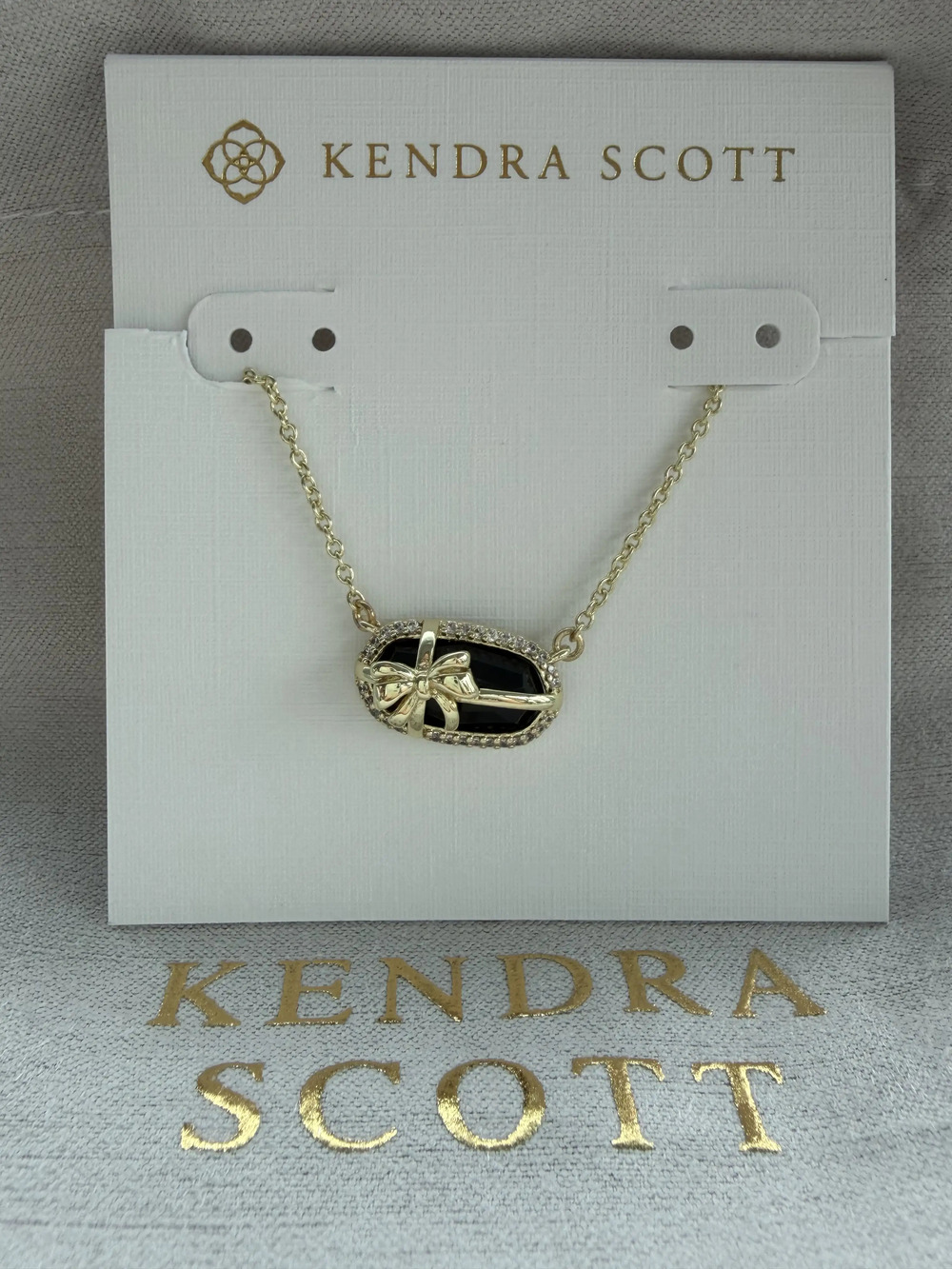 Kendra Scott Black Pendant Necklace
